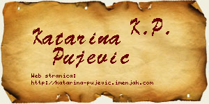 Katarina Pujević vizit kartica